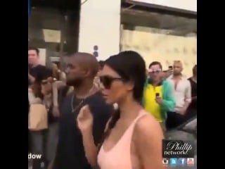 @kimkardashian and #kanyewest go shopping in paris #kimkardashian