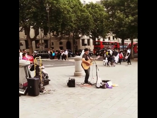 #street #music #london #over #night #trafalgar #sq лондон