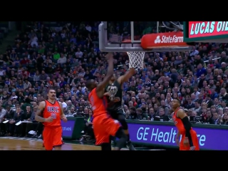 Giannis antetokounmpo huge slam on serge ibaka | 2015 2016 season