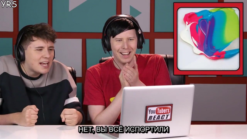 Youtubers react to oddly satisfying compilation #2 rus sub
