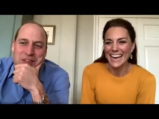 The duke and duchess of cambridge give surprise video call to key workers' porn at school