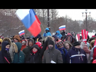 "нас не устраивает власть" / акция сторонников навального в красноярске