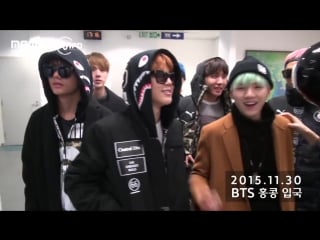 `video`151130 | bts welcome to hong kong for 2015 mama @ 2015mamaxmpd