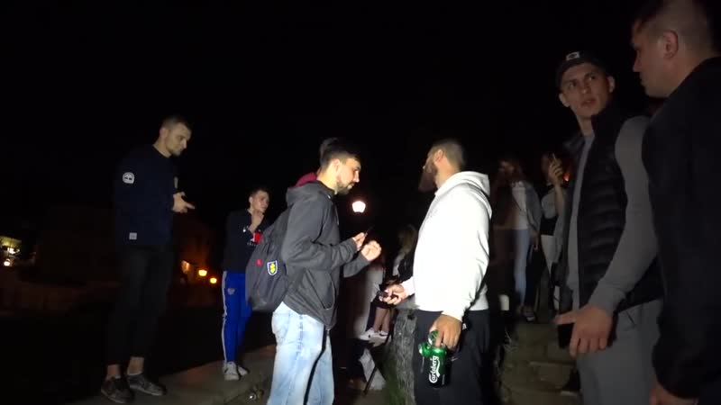 [mikhail lazutin] лев против рейд в парке горка возле ямы, толпа агрессивных нарушителей !