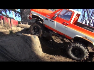 Rc adventures my 1976 chevy k5 blazer 4x4 (no canopy) crawling backyard trail course