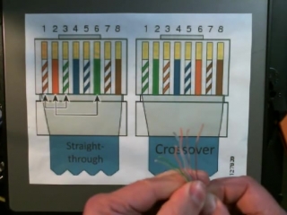 How to make an ethernet cat5 rj45 crossover cable