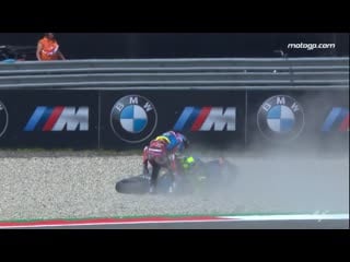 Baldassarri takes out marquez (dutchgp 2019)