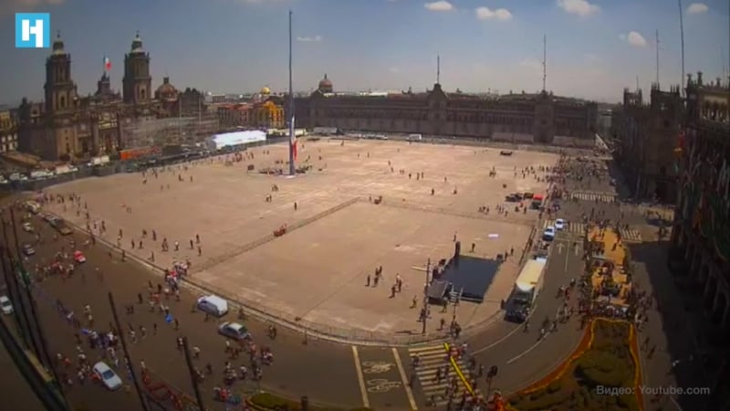 Землетрясение в мексике видео очевидцев