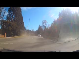 Car barely avoids head on collision by inches viralhog