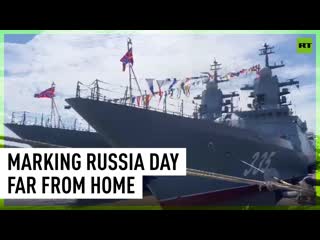 Russia’s pacific fleet marks russia day in the indonesian port of surabaya