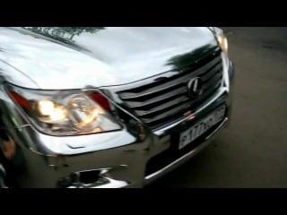 Lexus lx 570, пленка под хром