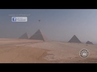 Ufo fleet over giza pyramids ! april 2016