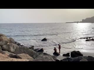 [we love canarias] gran canaria anfi beach patalavaca arguineguin stroll at heat wave 🌞