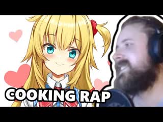 Forsen reacts to akaihaato this is haato bassic cooking rap