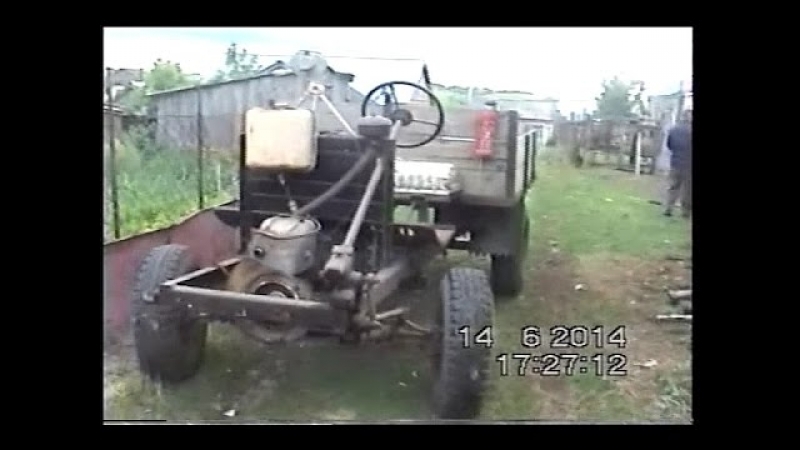 Самодельный грузовик, вывоз мусора 2014 год