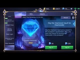 Gold digger diamond digger event mobile legends (dias vault) another moneytoon scheme ؟