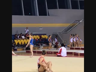 Simone biles training in doha