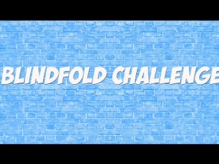 Видео с подписчицей №1// blindfold challenge