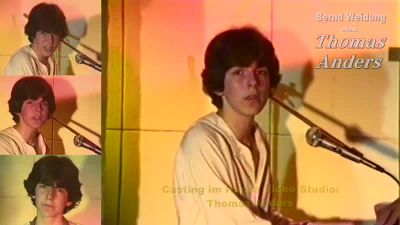 Bernd weidung alias thomas anders casting 1 3 hansa video studio 1979