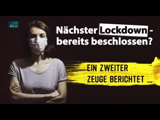 Nächster lockdown bereits beschlossen? ein 2 zeuge berichtet