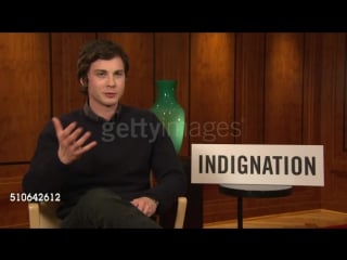 Logan lerman on sex scenes with sarah gadon at indignation interviews