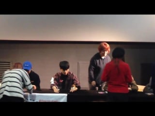 [fancam] [28 11 15] b a p ywf фансайн в сувоне