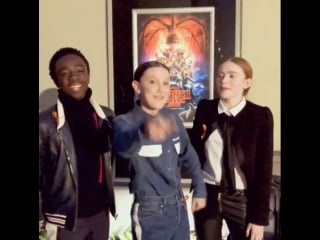 Millie bobby brown, sadie sink and caleb mclaughlin for emmys