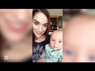 Melanie scrofano with her baby