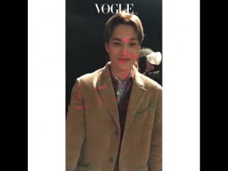 [fancam] 180924 gucci s/s 19 show / kai