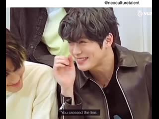 Doyoung & taeil acting out a scene from ‘itaewon class’