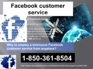 How to avail client services non stop via facebook customer service 1 850 361 8504?