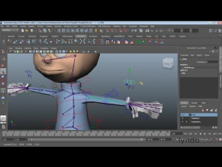 Character rigging in maya | 0606 hiding and showing controls