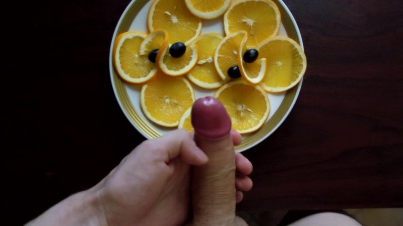 Дроч с апельсинами