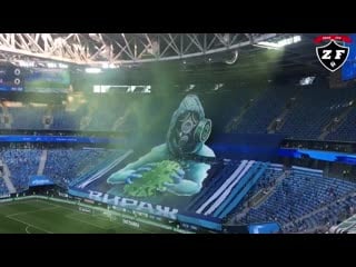 Espectacular tifo del zenit 2020 covid 19 ¦ zenit vs krylya sovetov