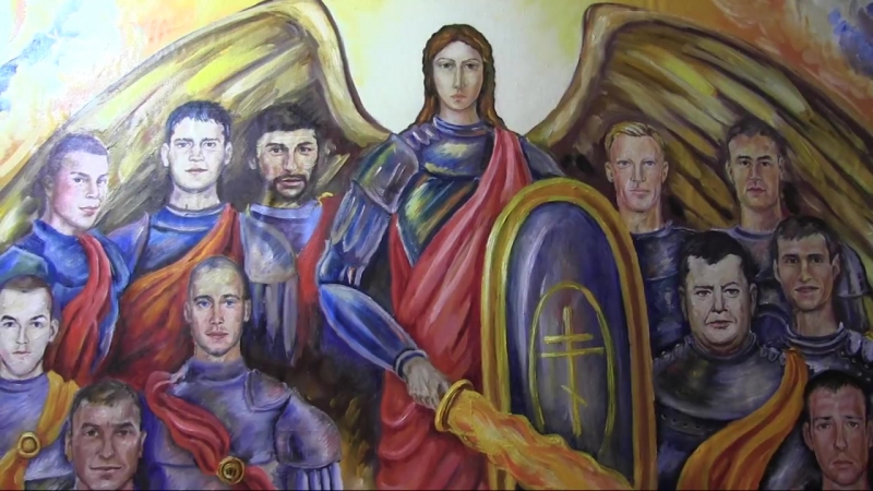 На херсонщине погибших в ато воинов изобразили на иконах