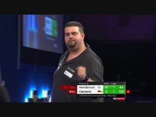 2019 pdc world championship | 125 checkout from clemens via two bullseye