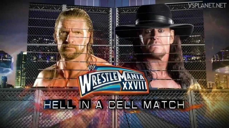 (wwe mania) wrestlemania 28 the undertaker vs triple h (hell in a cell match)