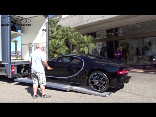 Worlds first bugatti chiron start up unloaded in monaco !