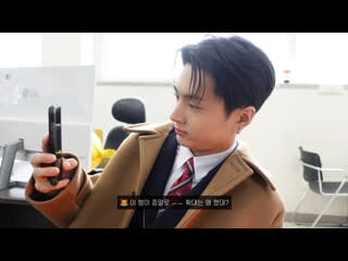 Graduated dad is filming his graduated son