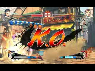 Ultra street fighter 4 sakura vs chun li