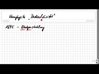 Kernphysik 02, radioaktivität und ihre entdeckungsgeschichte, physik