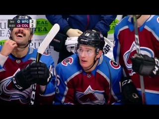 Avalanche's zadorov ties the game with wicked wrister/ голевой проход задорова!