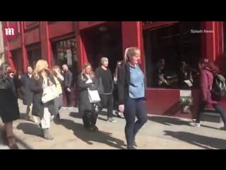 Hilaryduff, alannamasterson and jennifer westfeldt on the set of youngertv season 5 in new york city on february 20, 2018