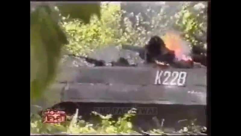 Видео засады боевиков на российскую колонну, чечня, 26 апреля 2000 года