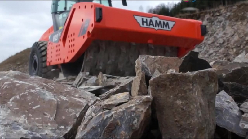 Bomag vs hamm stone crusher compilation