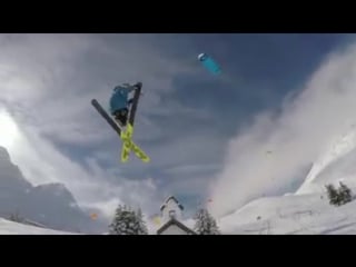 Ride up mountaines ozone kites pray for the cameraman