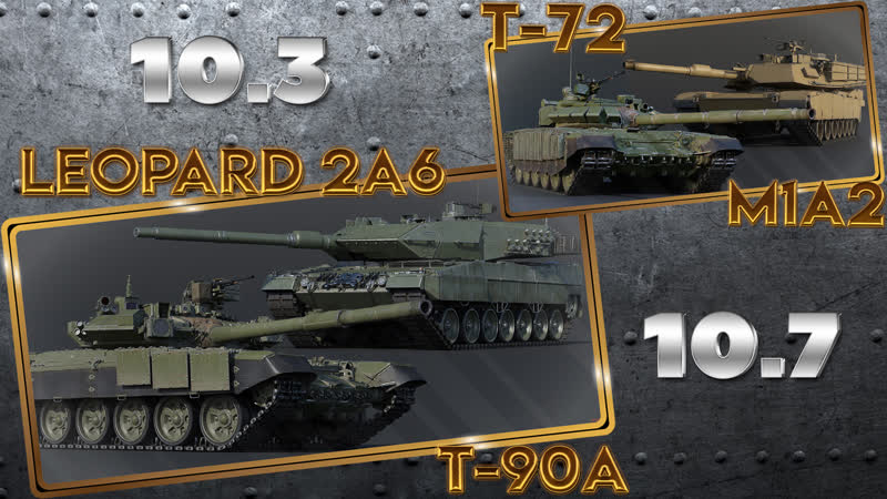 🔴т 90а✰leopard2a6✰m1a2⚡топы🔴war thunder