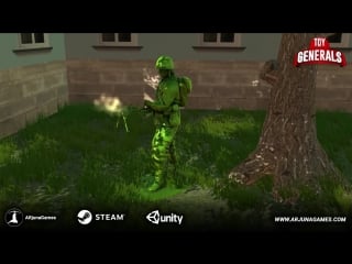 Machine gunner from toy generals