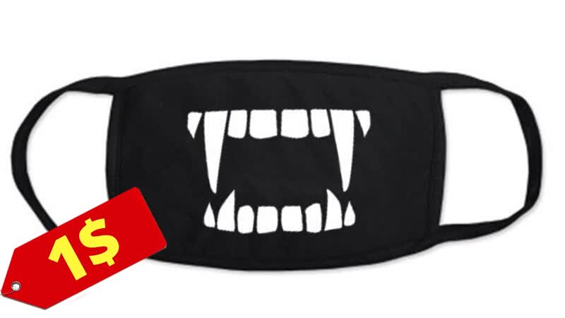 Маски для лица из хлопка оптом от 1$