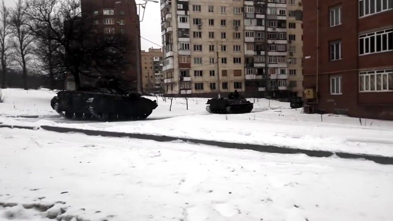 В киевском районе донецка проходит эвакуация мирных жителей